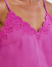 Beatrice Cutwork Cami Top, Pink (PINK), large