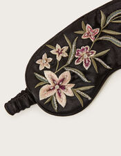Floral Embroidered Eye Mask, , large