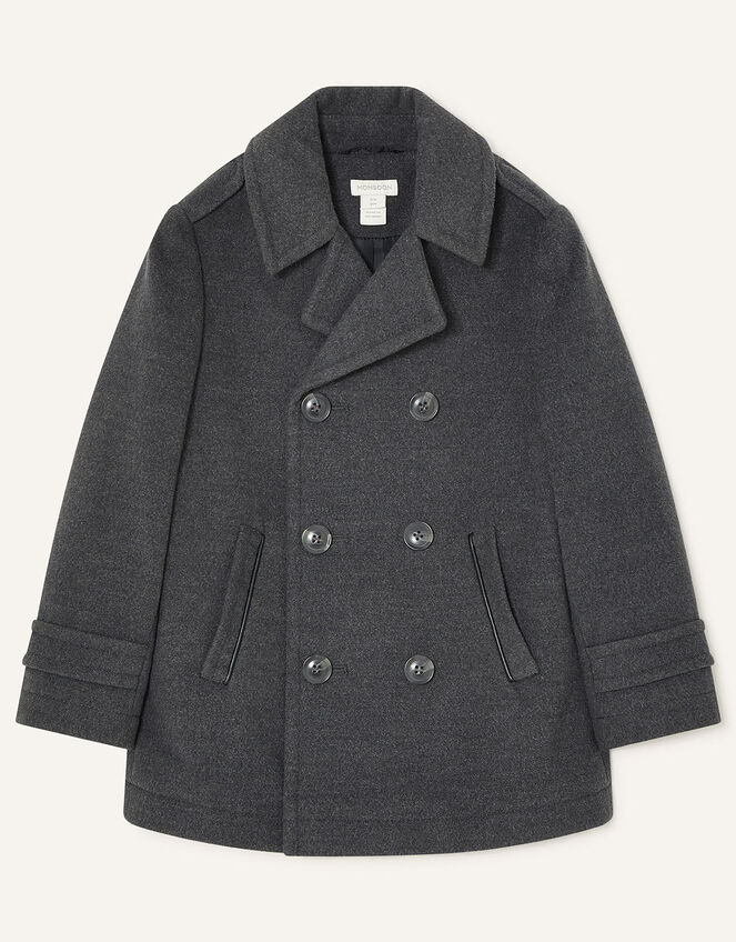 Smart Peacoat, Grey (GREY), large