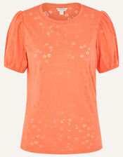 Petunia Animal Jersey T-Shirt, Orange (ORANGE), large