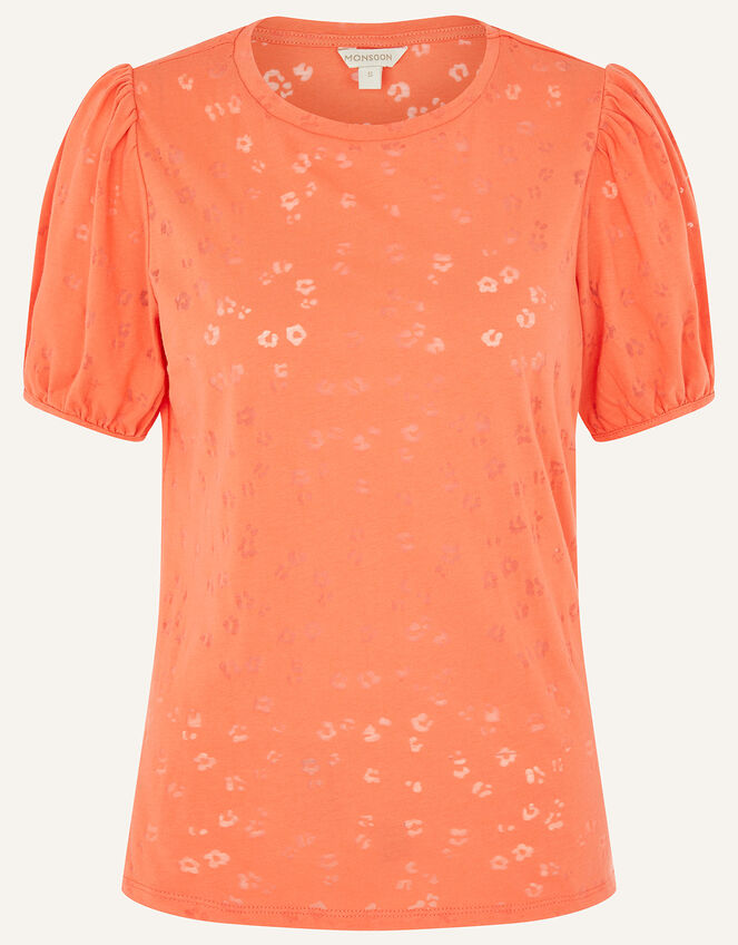Petunia Animal Jersey T-Shirt, Orange (ORANGE), large