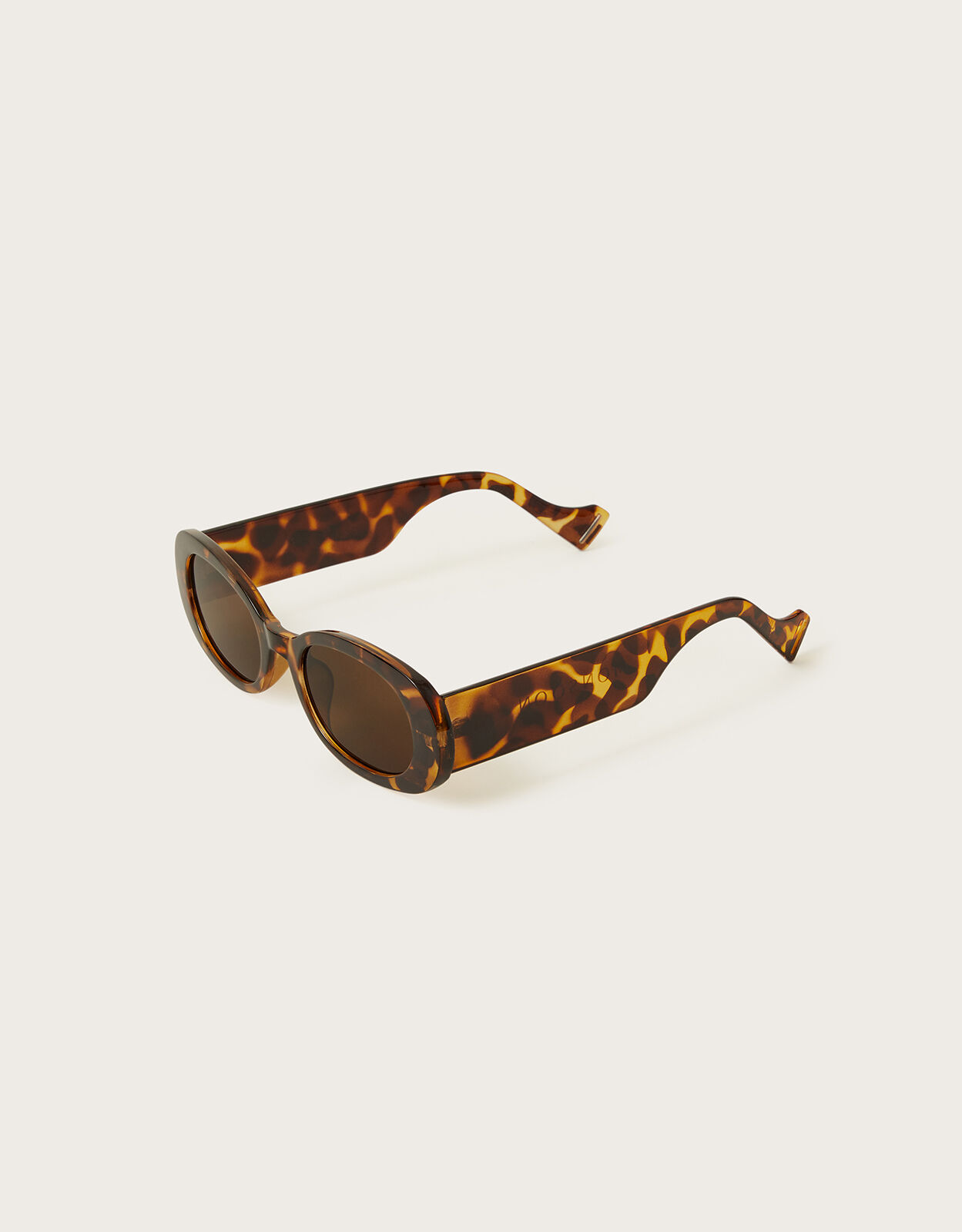 Tortoiseshell Print Chunky Rectangle Sunglasses Accessories