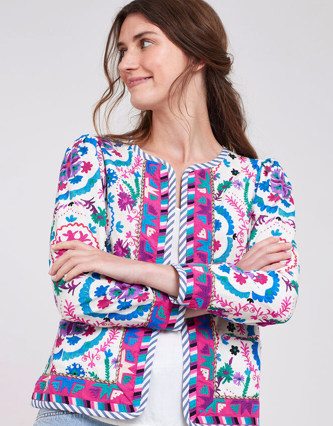 East Preeti Embroidered Jacket, Multi (MULTI), large