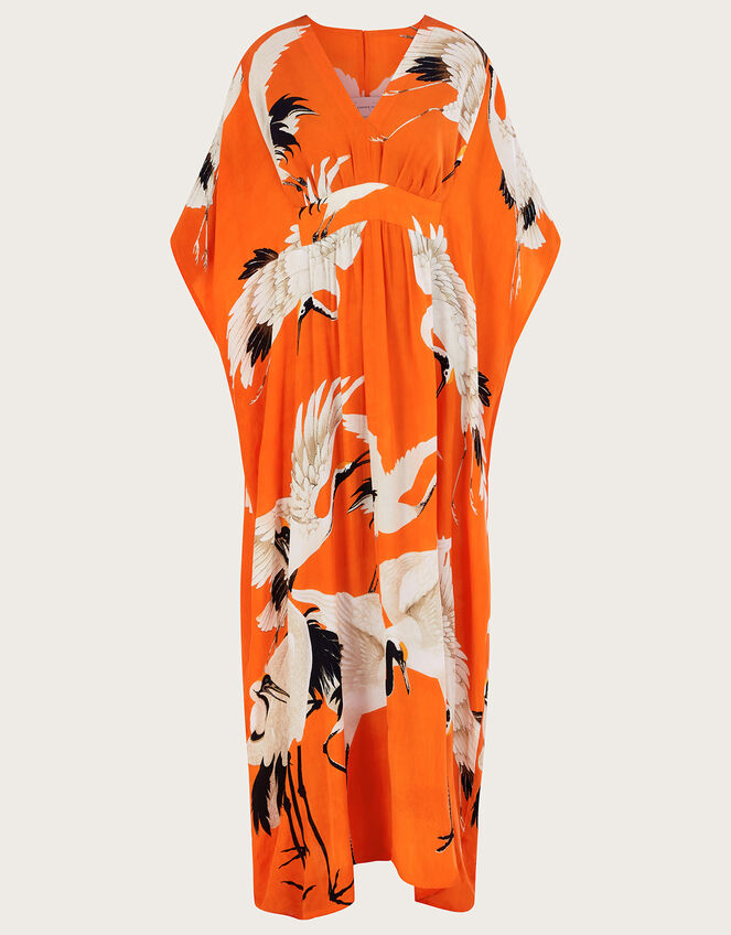 One Hundred Stars Stork Print Maxi Kaftan, , large