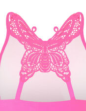 Butterfly Laser-Cut Bikini Set, Pink (PINK), large