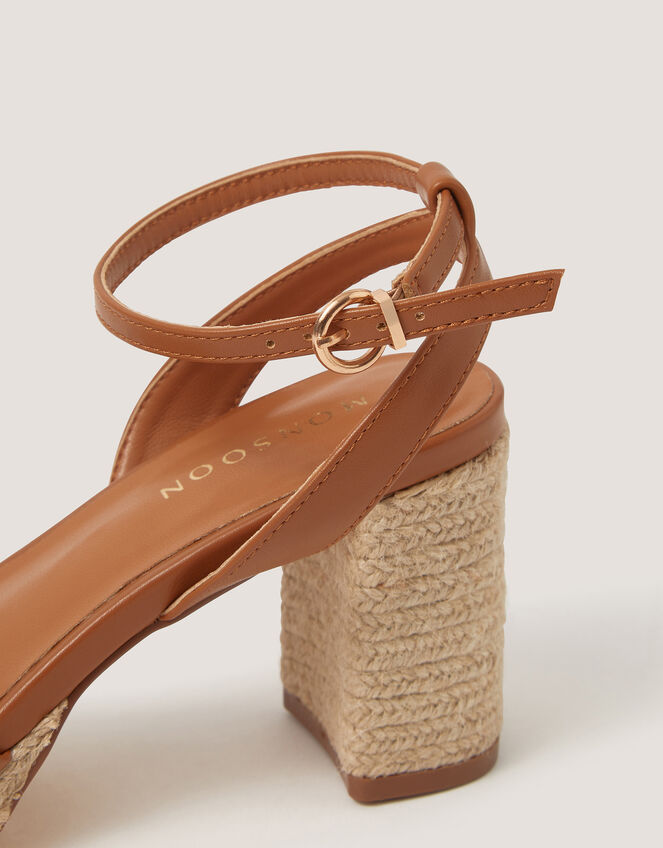 Dafne Espadrille Platform Sandals, Tan (TAN), large