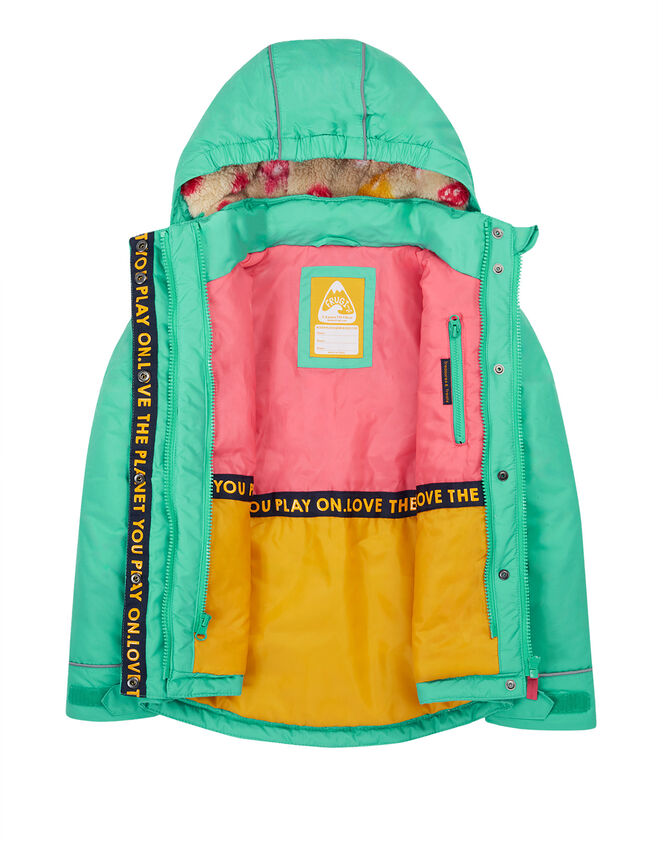 Frugi Rambler 3-in-1 Raincoat, Green (GREEN), large