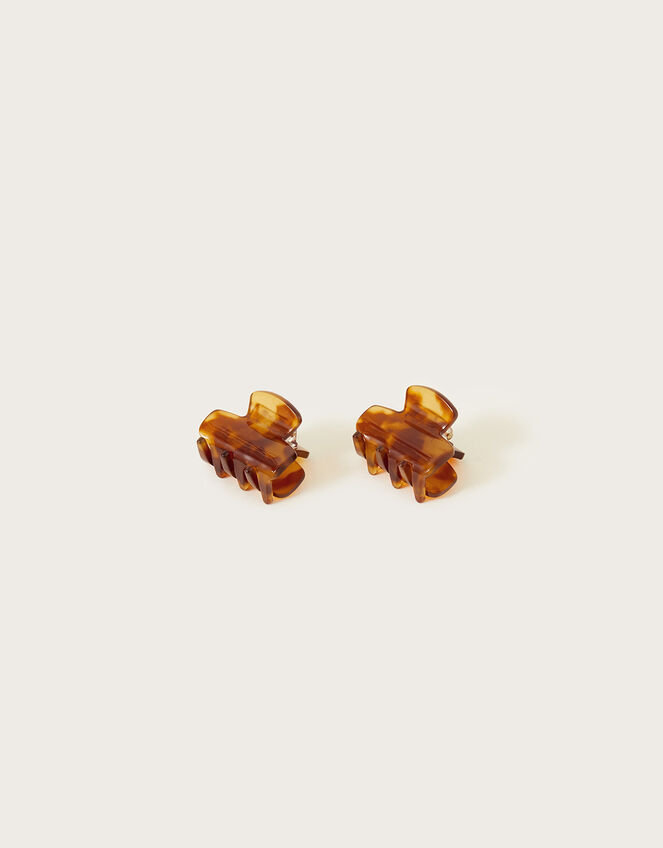Tortoiseshell Hair Clips Set of Two, , large