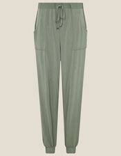 Lounge Kimberley Jersey Hareem Trousers, Green (KHAKI), large