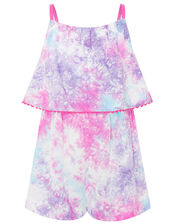 Tie-Dye Playsuit in LENZING™ ECOVERO™, Multi (MULTI), large