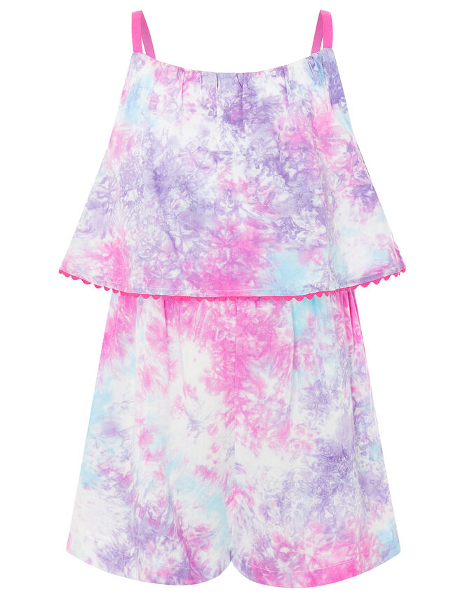 Tie-Dye Playsuit in LENZING™ ECOVERO™, Multi (MULTI), large