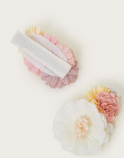 2-Pack Vintage Flower Hair Clips, , large