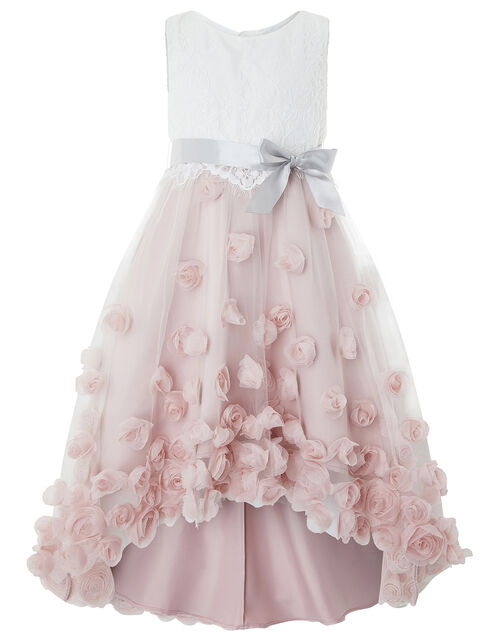 Ianthe 3D Flower Dress Pink Girls' Dresses Monsoon UK.