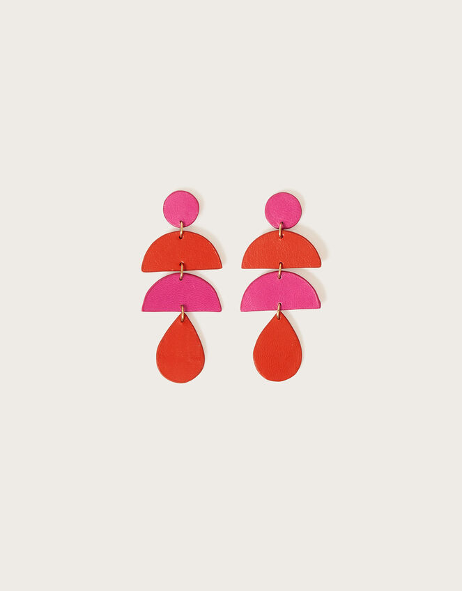 Colourblock Disc Earrings, , large