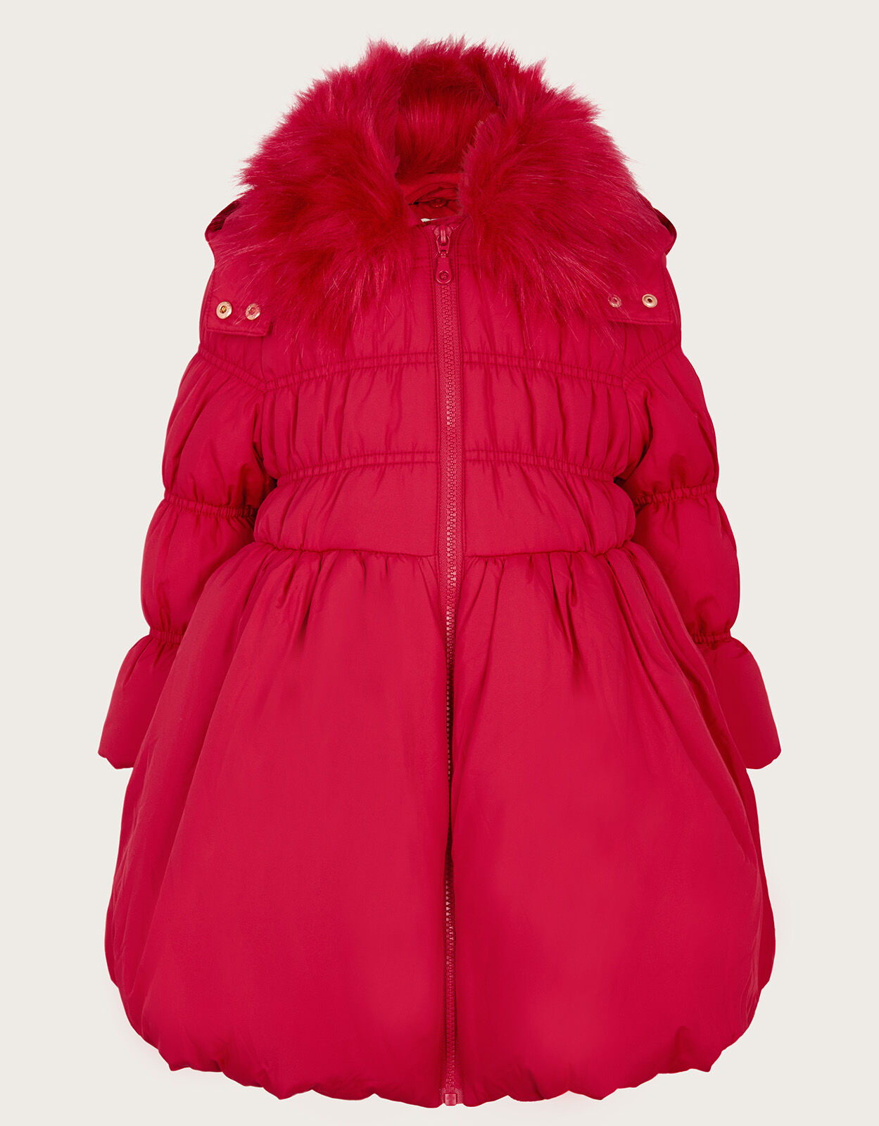 Shirred Puffball Padded Coat Red Girls Coats Jackets Monsoon UK