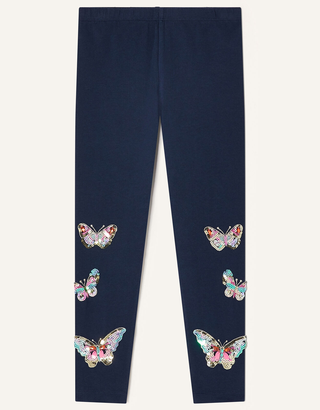Butterfly Sequin Leggings Blue | Girls