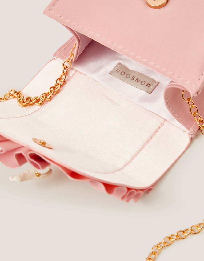 Flower Pearl Bag & Hair Clips Set, , large