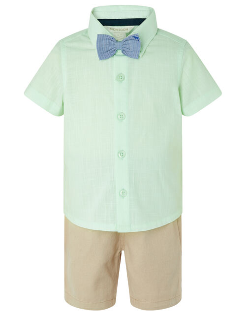Mateo Shirt, Shorts and Bow Tie Set, Green (MINT), large
