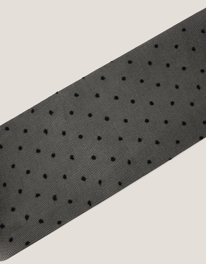 20 Denier Semi Sheer Polka Dot Tights, Black (BLACK), large