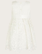 Baby Alea Soft Lace Dress, Ivory (IVORY), large