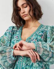 East Malu Printed Tunic Dress, Green (GREEN), large