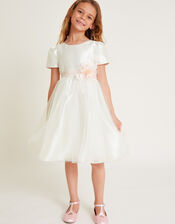 Sian Organza Bridesmaid Dress, Ivory (IVORY), large
