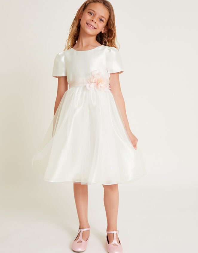 Sian Organza Bridesmaid Dress, Ivory (IVORY), large