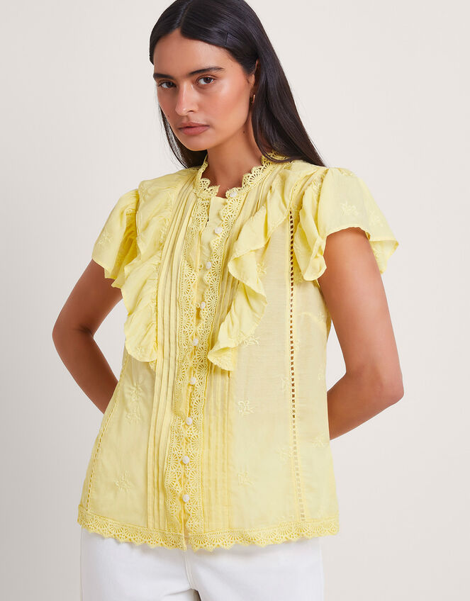 Yellow Ruffled Blouse main image 1