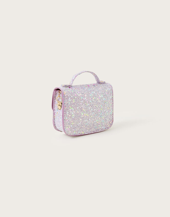 Glitter Mini Satchel Bag, , large