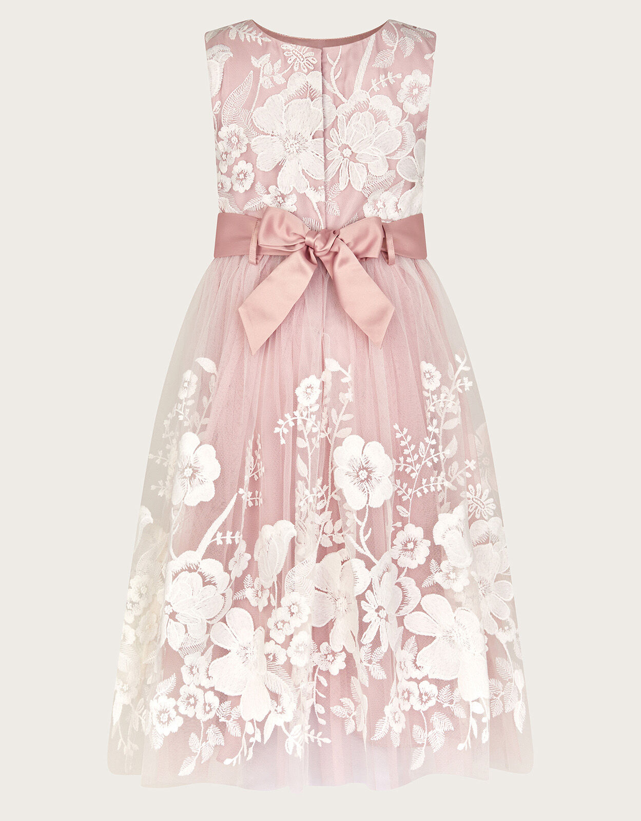 Alicia Lace Embroidered Maxi Dress Pink
