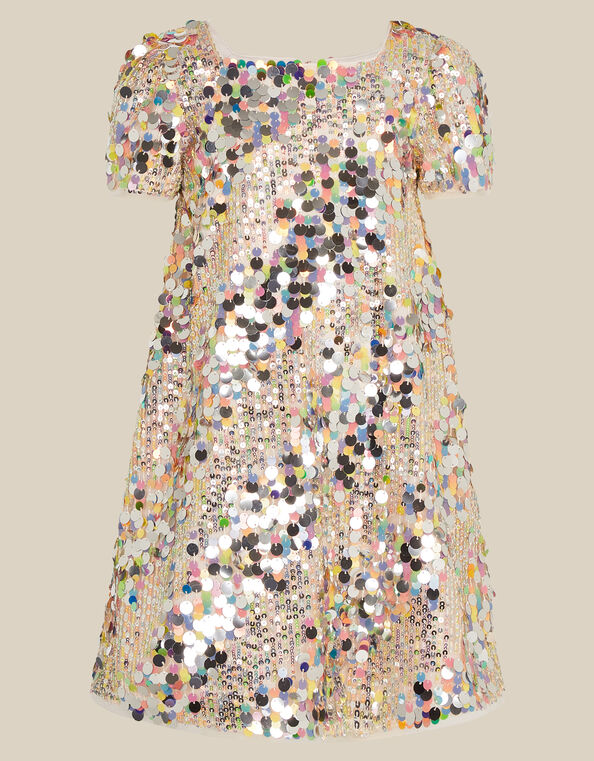 Zoe Rainbow Sequin Party Dress, Multi (MULTI), large