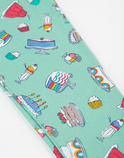 Frugi Libby Printed Leggings, Green (GREEN), large