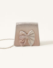 Ombre Bow and Glitter Bag, , large
