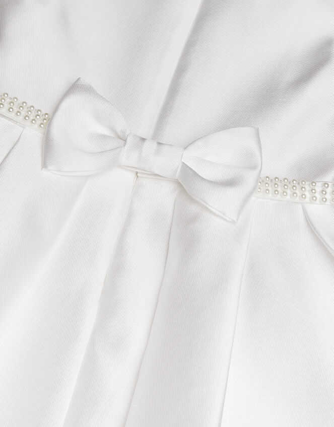 Henrietta Pearl Belt Dress, Ivory (IVORY), large