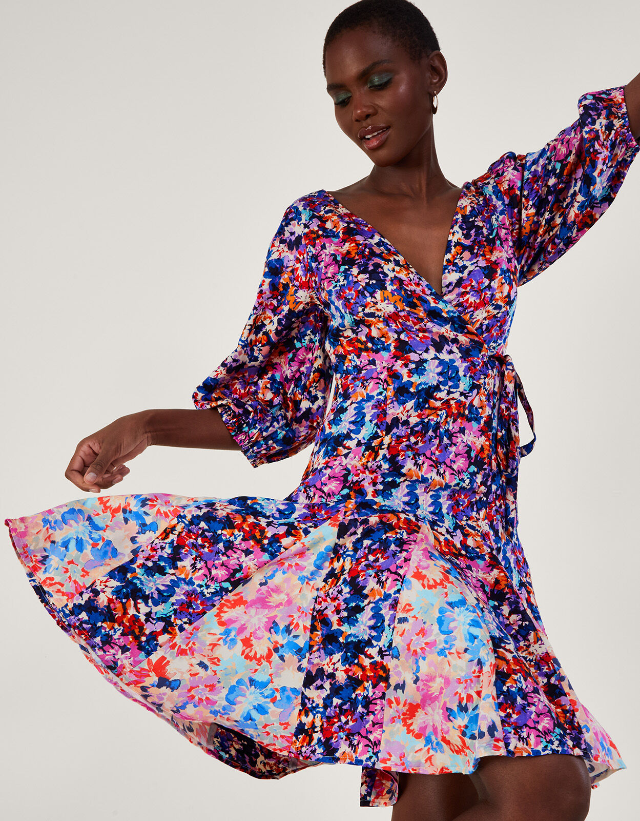 Monsoon daisy top pleat dress