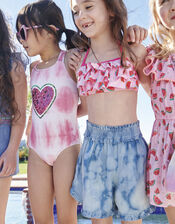 Watermelon Foil Print Bikini, Pink (PINK), large