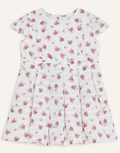 Baby Floral Bow Dress , White (WHITE), large
