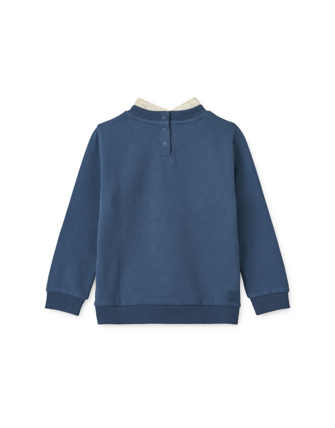 Liewood Lace Collar Sweatshirt , Blue (BLUE), large