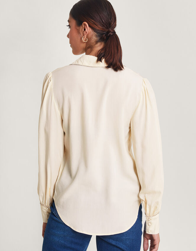 Dani 3/4 Sleeve Blouse in Ivory main image 1