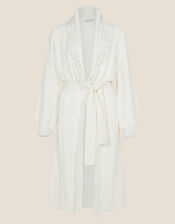 Fran Longline Cable Stitch Cardigan, Ivory (IVORY), large