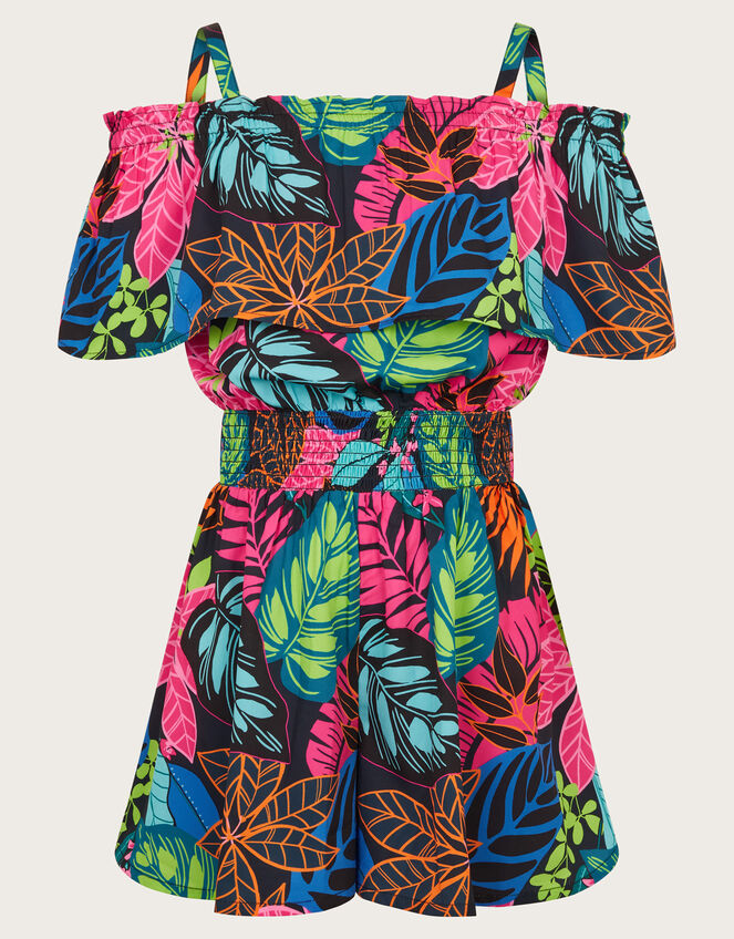 Palm Print Playsuit, Multi (MULTI), large