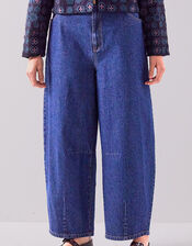 East Ozla Denim Barrel Trousers, Blue (DENIM), large