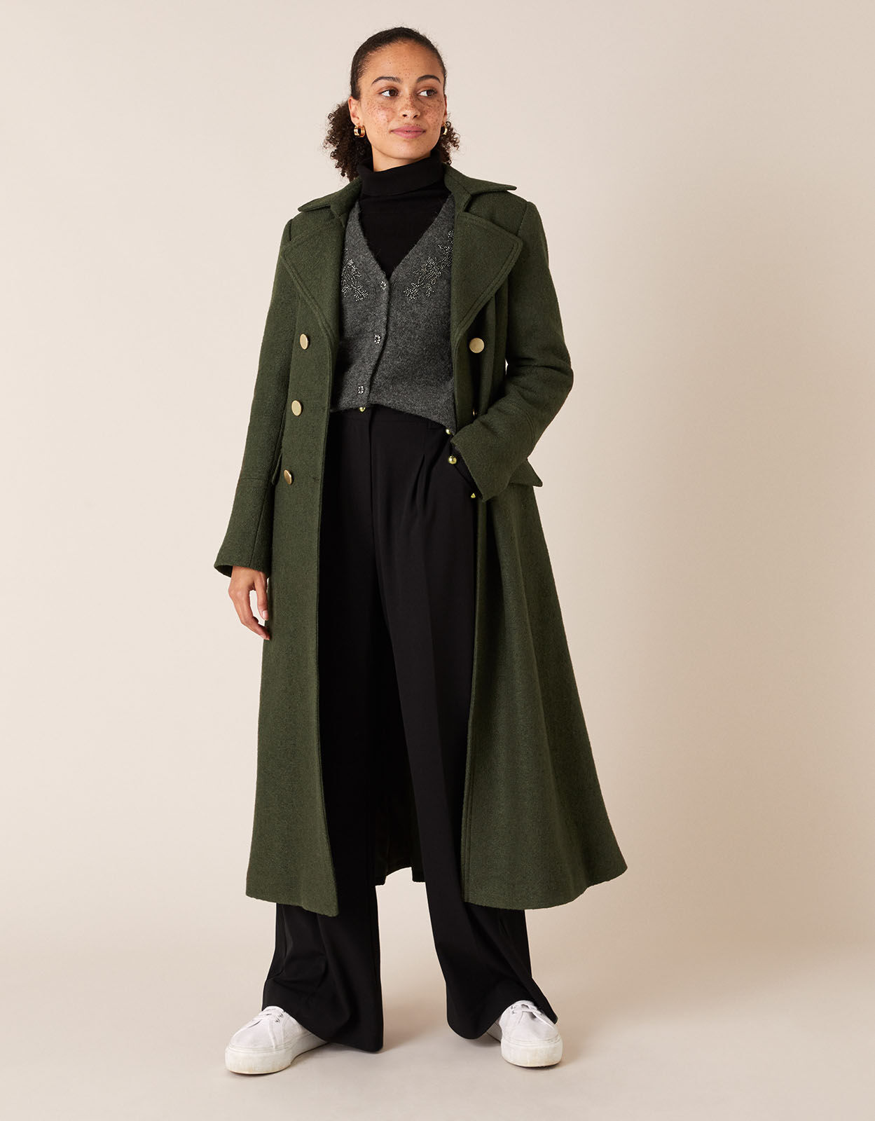 Army green womens 2025 winter coat