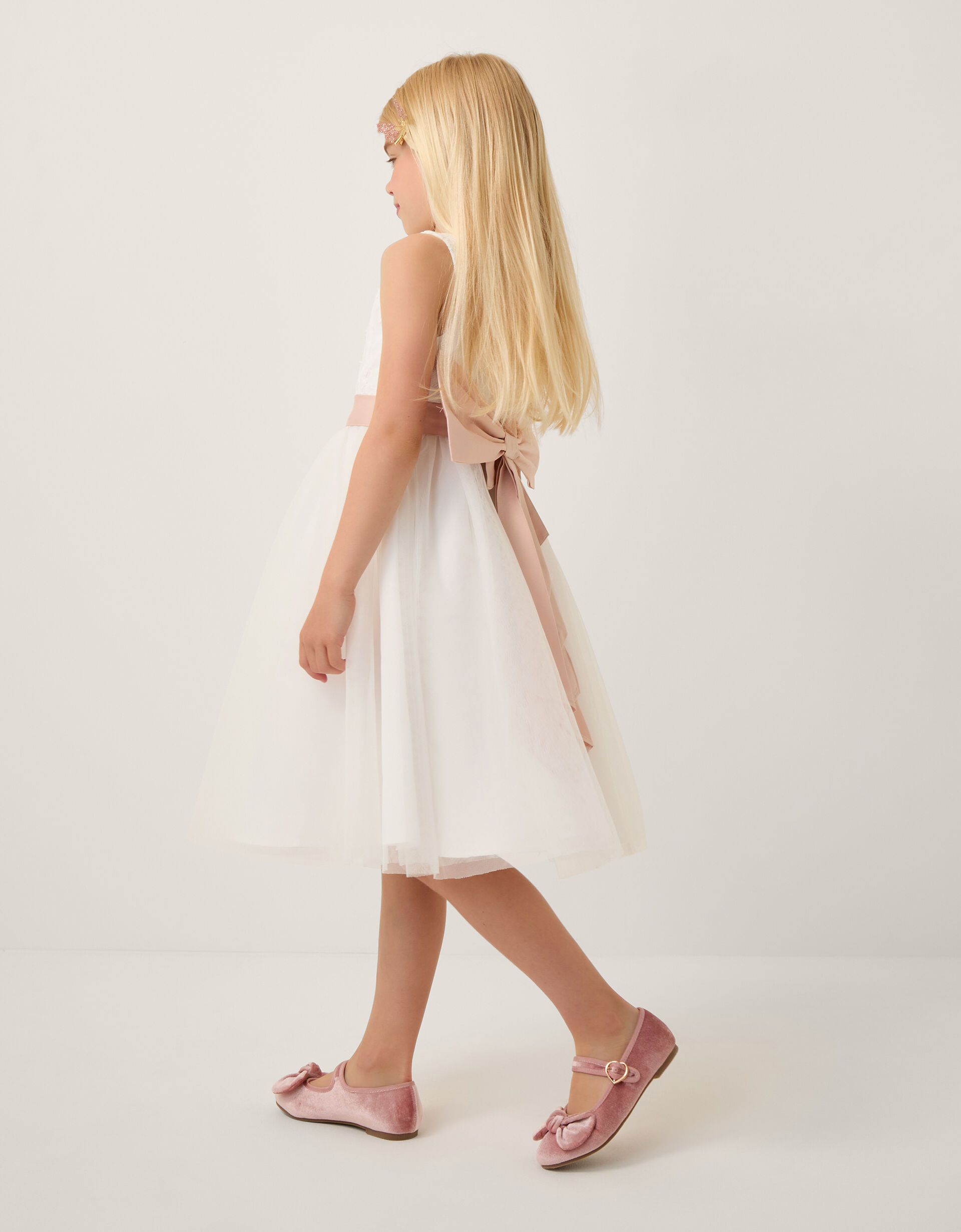 Lace Tulle Bridesmaid Dress Ivory