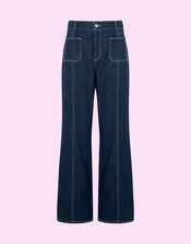 Mirla Beane Denim Jeans, Blue (INDIGO), large