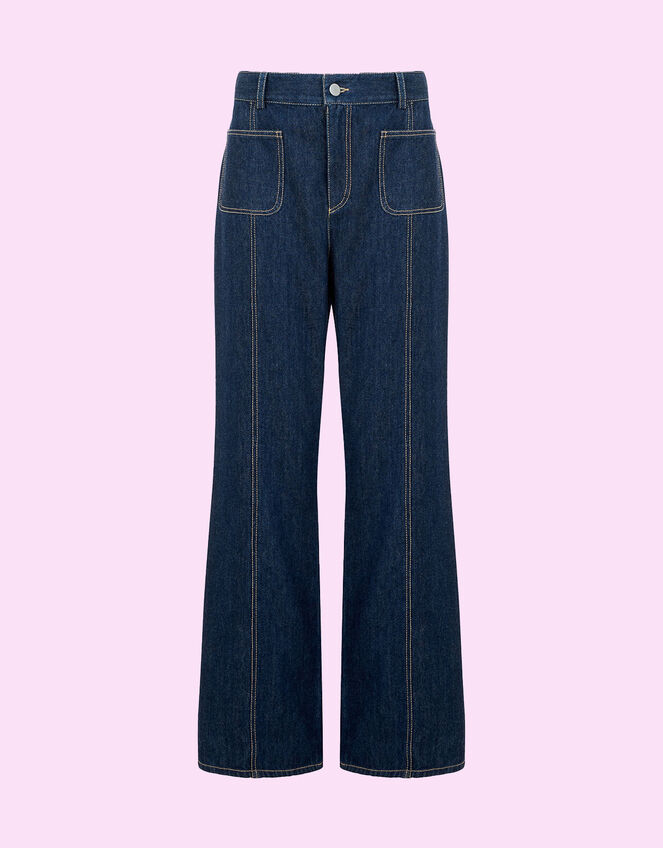 Mirla Beane Denim Jeans, Blue (INDIGO), large