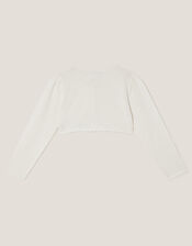 Ivy Floral Appliqu&eacute; Cardigan, Ivory (IVORY), large