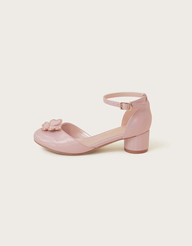 Pearly Butterfly Two-Part Heels , Pink (PINK), large