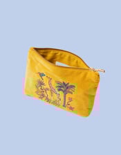 Elizabeth Scarlett Wild Giraffe Palm Mini Pouch, , large