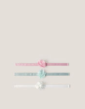 3-Pack Corsage Flower Bando Headbands, , large